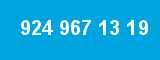 924 967 13 19 924 967 13 19